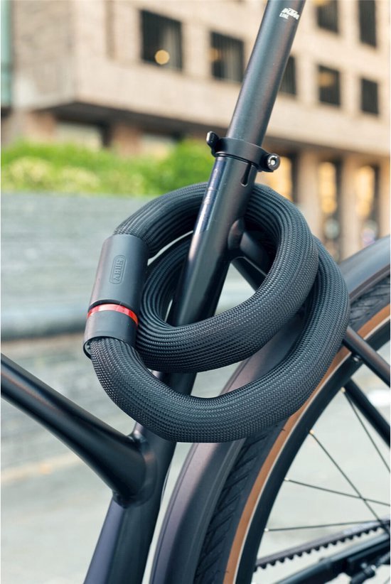 Antivol à chaîne ABUS - Goose Lock 6206K - Niveau de sécurité 7 - noir - 110 cm - Convient aux vélos électriques et aux vélos de ville
