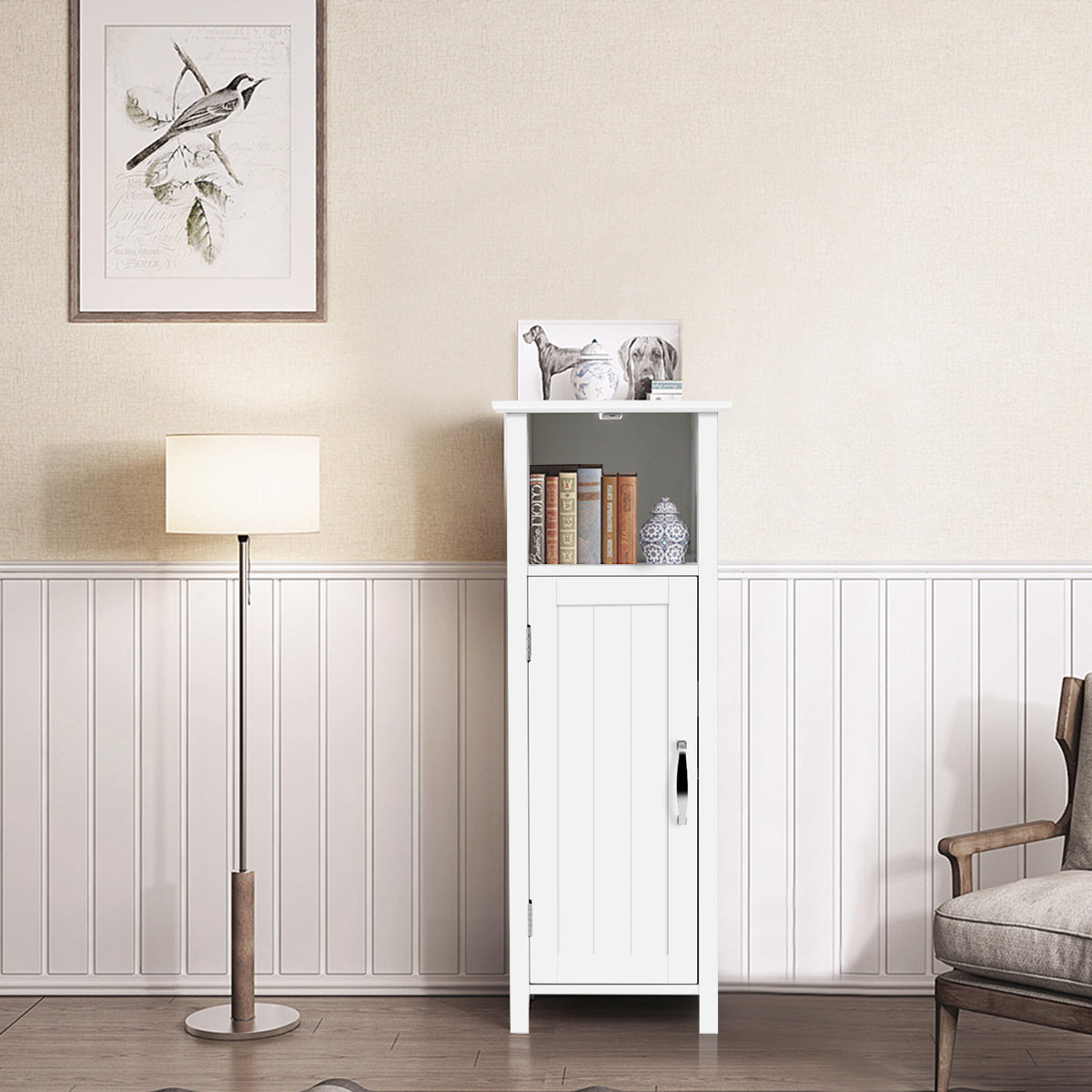 Armoire de salle de bain côtière armoire multifonctionnelle pour chambre à coucher armoire de cuisine armoire de salle de bain blanche en bois