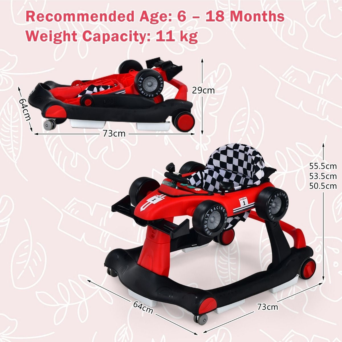 Coast Runner - 4-en-1 - Max. 15 - Rouge / Noir