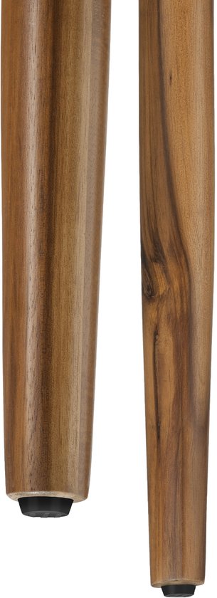 tectake® Lot de 2 chaises de jardin Manacor - Chaise de jardin en forme de corde - Chaise de balcon - Chaise d'extérieur en bois d'acacia verni résistante aux intempéries - Gris/Beige - Chaises de jardin, de balcon, de terrasse