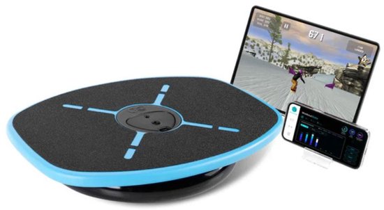 GoBalance Sport - Balance Board - Planche d'équilibre électrique - Appareil d'entraînement à l'équilibre - Coussin d'équilibre avec jeux inclus - Coussin d'équilibre - Application incluse