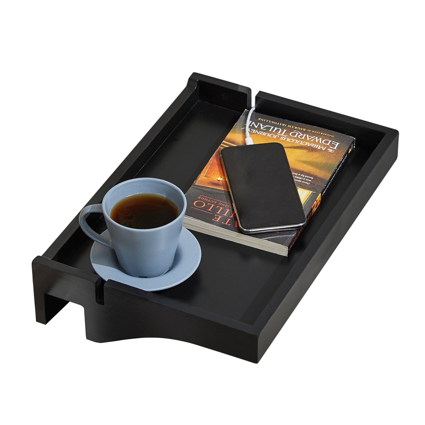 SoBuy Support à pince pour planche de lit - Max 2,5 kg - 36 x 25 x 9 cm - Noir