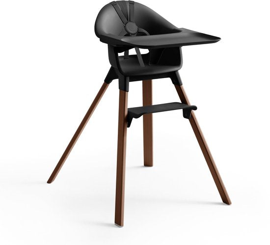 Chaise haute Stokke Clikk Noir / Marron chaud