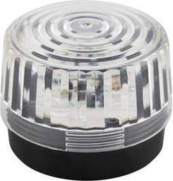 Velleman Clignotant LED transparent, utilisation intérieure, 12 VDC, 15 LED blanches, IP20, ABS/acrylique