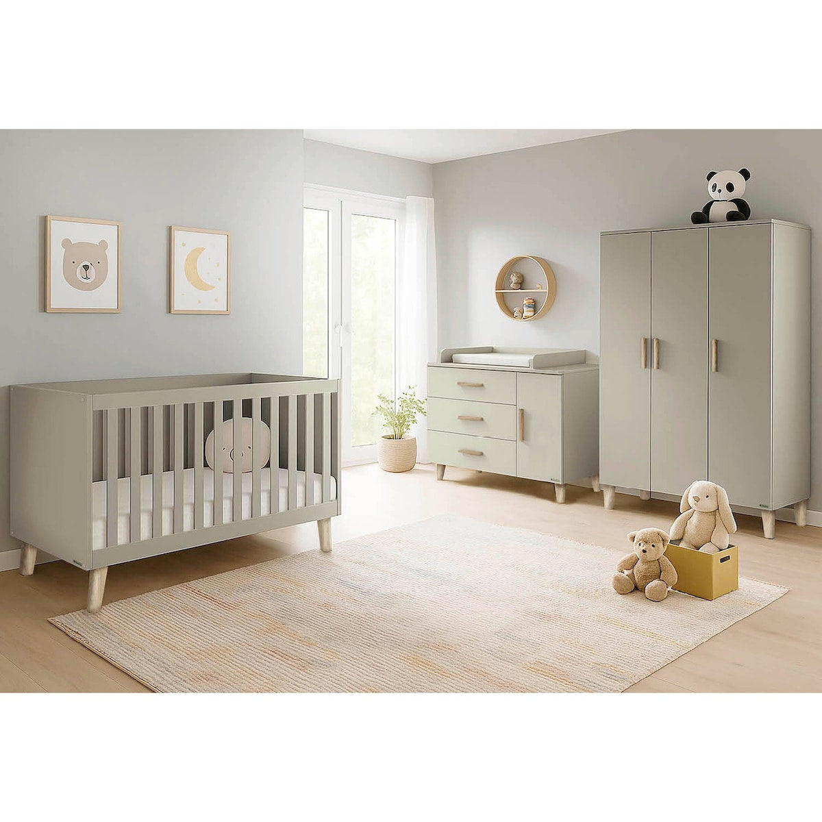 Pinolino Lit d'enfant Jasper - 70 x 140 cm - Réglable et évolutif