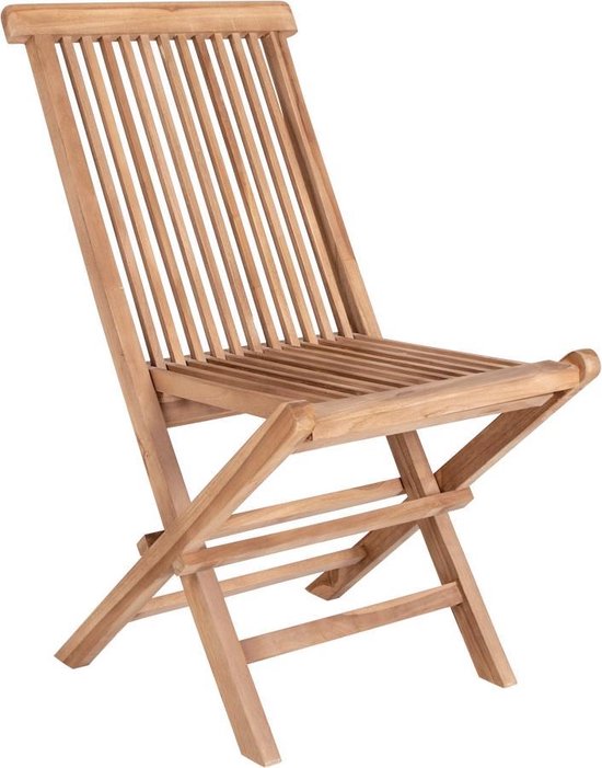 House Nordic Garden Chair - Lot de 2 - Max. 120 kg - Teck - 62 x 46 x 89 cm