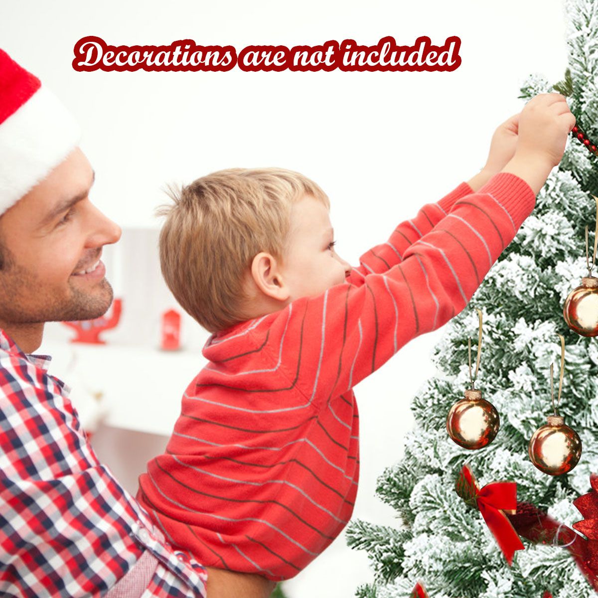 Coast Artificial Snow -Covered Christmas tree with metal stand and PVC -needles 135 cm