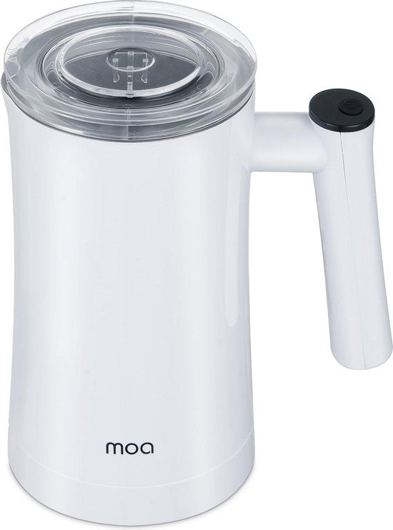 MOA Mousseur à lait - Sans BPA - Pour faire mousser et chauffer - Blanc - MF1W