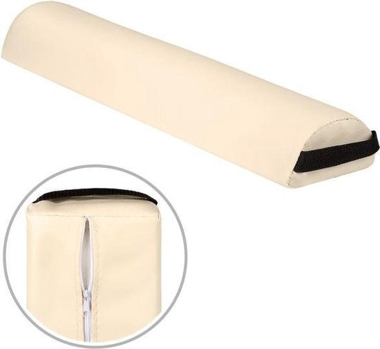 tectake - Coussin de massage avec 2 coussins à rouleaux beige 400430
