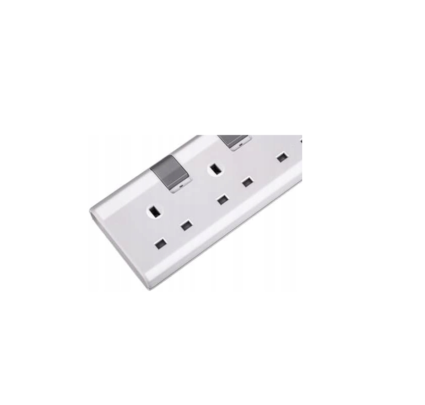 Rallonge de câble Philips 2 m 4 prises blanc - UK