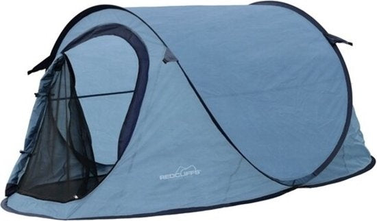 Tente pop-up - Redcliffs - pour 2 personnes - 220 x 120 x 95cm - Bleu