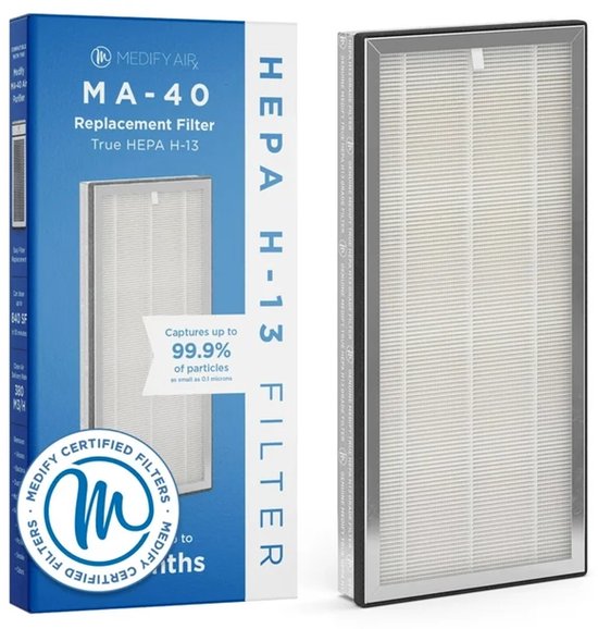 Medify Air MA-40 Replacement Filter - HEPA Filter H13 - 1 Piece - Air Filter - Activated Carbon - Air Purification