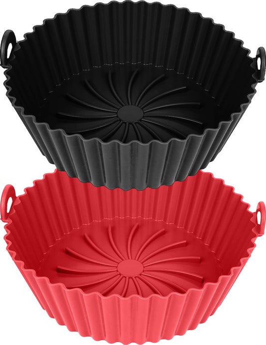 VAIVE Plateau en silicone pour Airfryer ⌀ 20 - Alternative au papier sulfurisé - Accessoires - Plateau à pâtisserie - XXL
