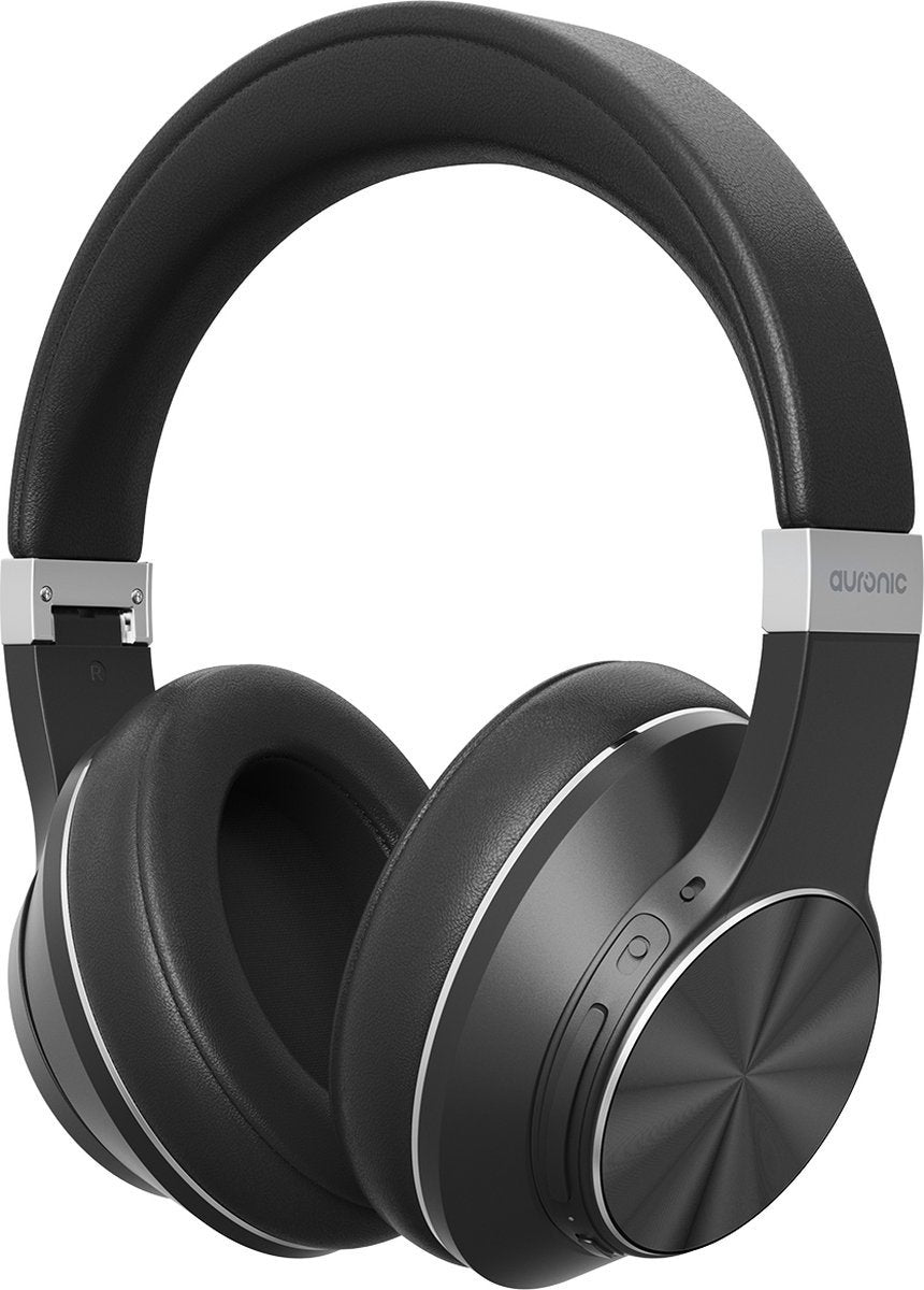 Casque audio sans fil Auronic - QuietSound , Réduction active du bruit - Bluetooth - Noir
