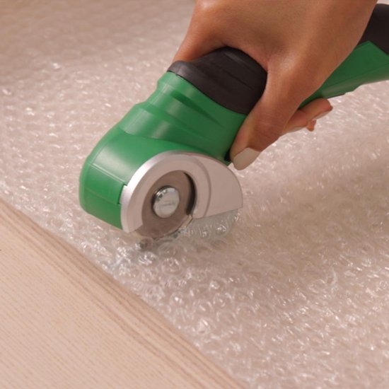 Hammersmith SharpSpin - Cutter universel sans fil - Ciseaux électriques - Cutter à carton - Cutter à lame rotative - Ciseaux à batterie - Coupe le cuir, le PVC, la moquette, le carton et bien plus encore