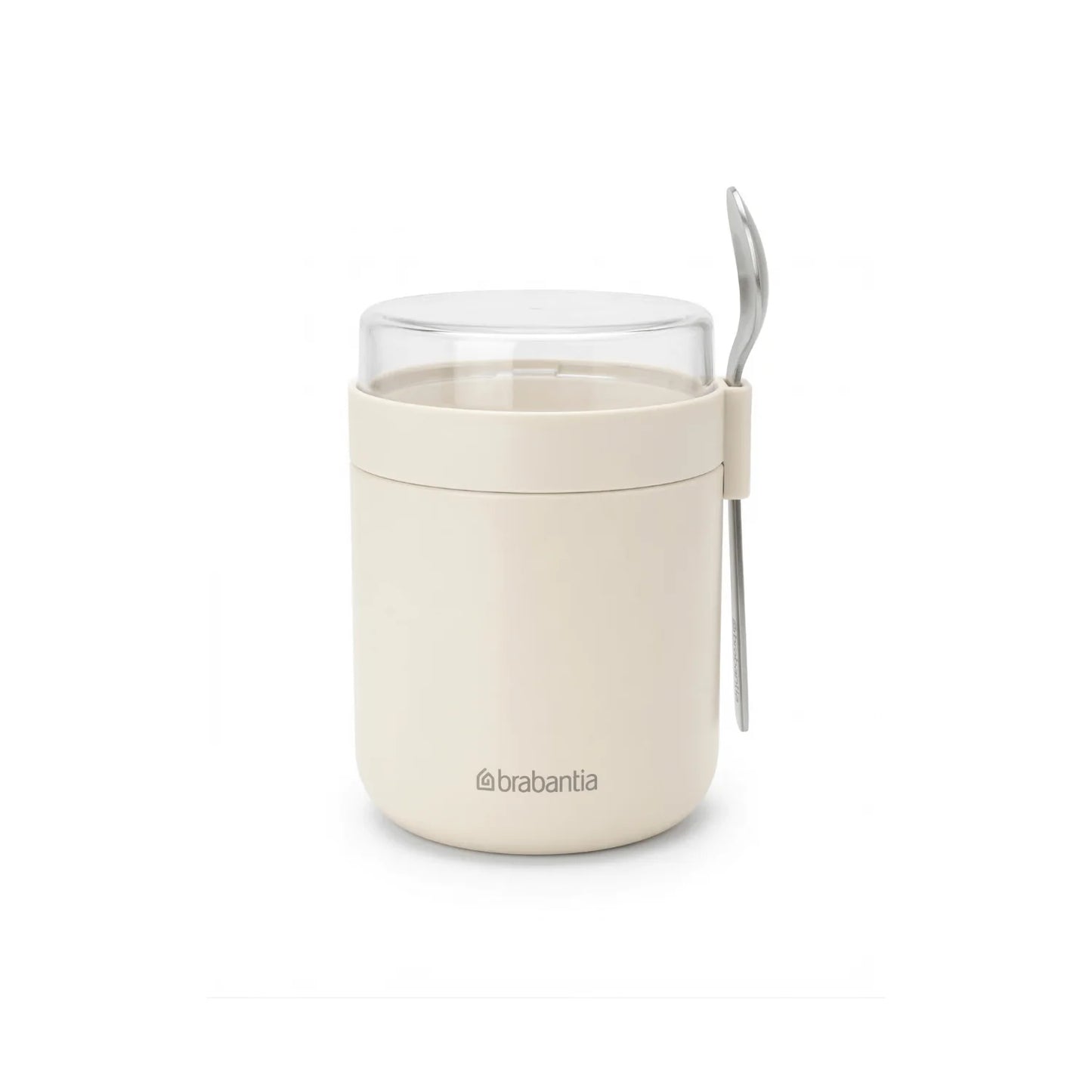 Bol alimentaire Brabantia 500 ml avec cuillère, étanche, beige clair