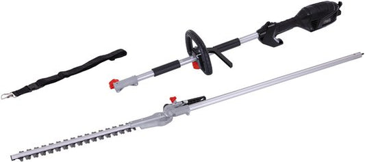 Taille-haie télescopique électrique Scheppach ETHT1000 - 1 000 W - Épaisseur des branches : Ø 20 mm - Avec bandoulière - Longueur totale de 2 590 mm pour travailler facilement en hauteur