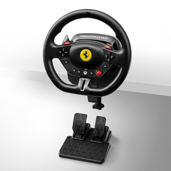 Thrustmaster T98 Ferrari 296 GTS - Volant de course avec pédales pour Xbox Series et PC - compatible avec Forza Horizon 6
