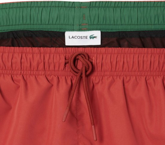 Short de bain Lacoste pour homme, marron - Taille M