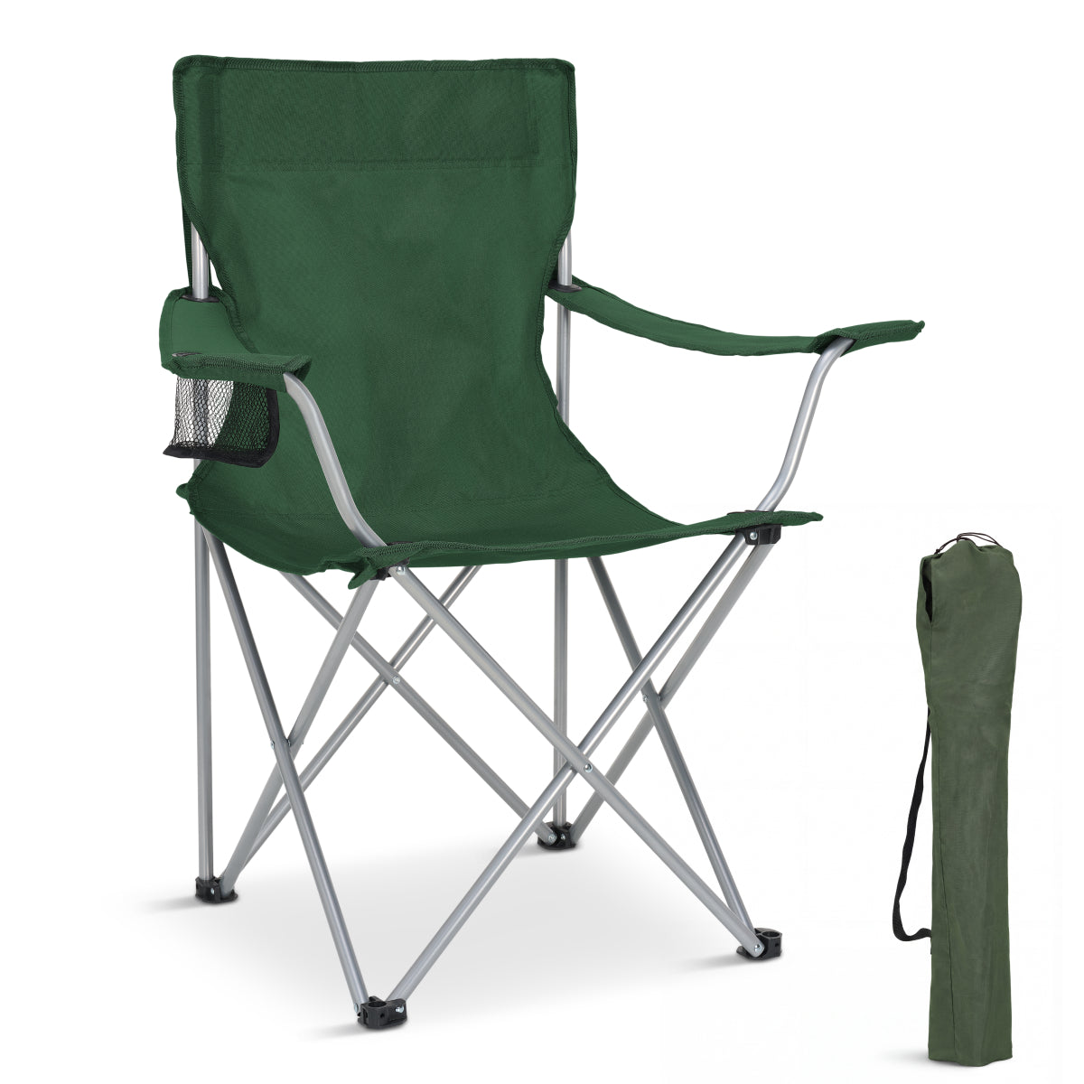 Trvlmore Chaise de camping Basic - Noir - 2,2 kg - Capacité 120 kg