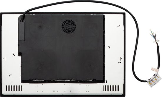 Inventum IKI7735MAT - Plaque de cuisson à induction encastrable - 77 cm - 4 zones de cuisson - Fonction Bridge - Monophasée ou biphasée - Façade à facettes - Noir mat