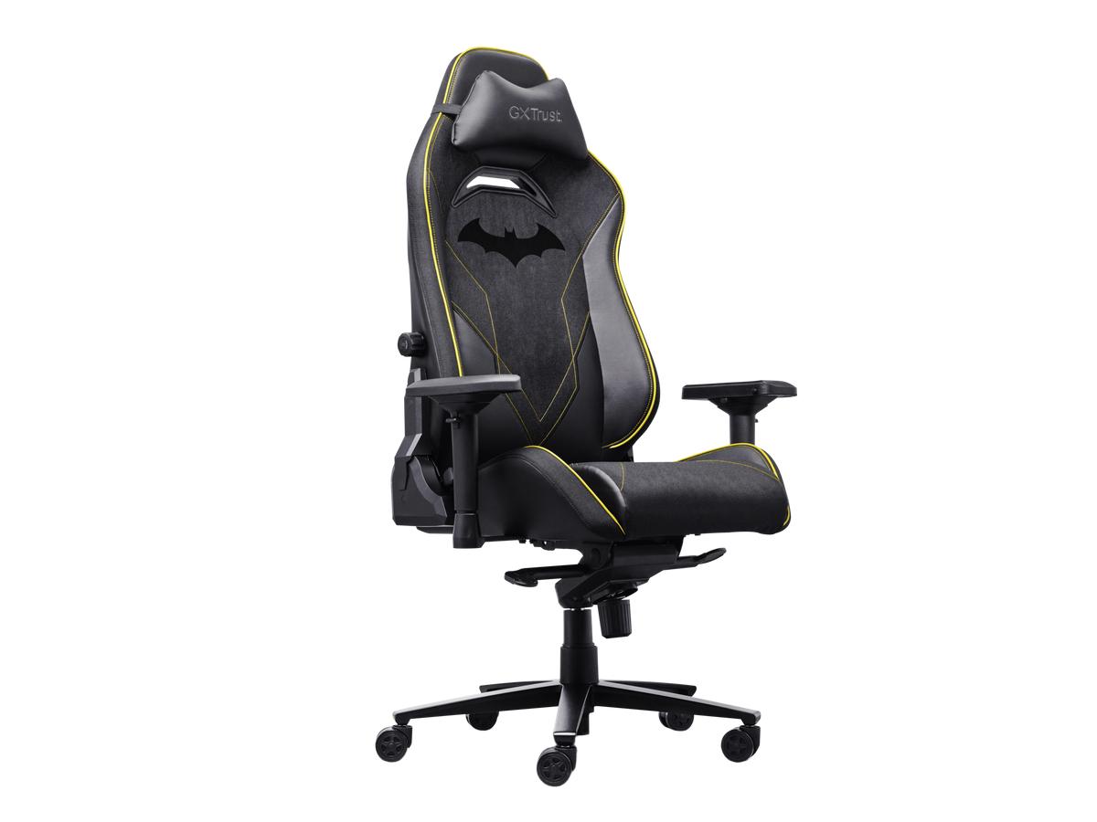 Fauteuil gaming Trust GXT 721BM Ruya Pro - Édition Batman - Design ergonomique - Noir/Jaune
