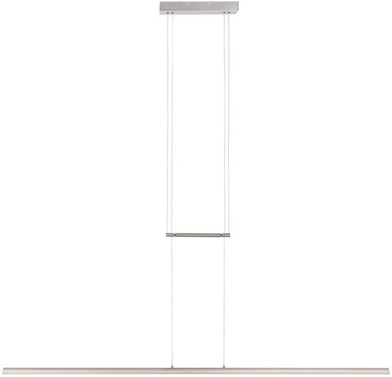 Suspension Profilo 3318ST de Steinhauer, en acier, largeur 150 cm, hauteur réglable de 110 à 170 cm, 2 100 lumens, design moderne pour une utilisation en intérieur
