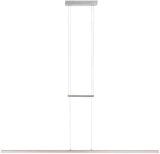 Suspension Profilo 3318ST de Steinhauer, en acier, largeur 150 cm, hauteur réglable de 110 à 170 cm, 2 100 lumens, design moderne pour une utilisation en intérieur