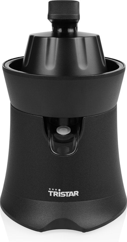 Presse-agrumes électrique Tristar - CP-3015 - 120 W - Avec 2 cônes de pressage, un filtre à pulpe, un système anti-gouttes et un levier de pressage - Noir