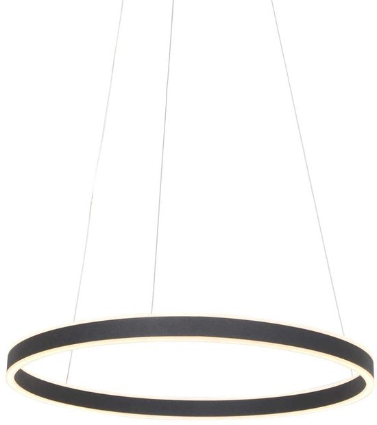 Suspension Ringlux 3502ZW noire 60 cm, design en métal, Steinhauer - Hauteur réglable, idéale pour une utilisation en intérieur