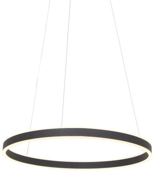 Suspension Ringlux 3502ZW noire 60 cm, design en métal, Steinhauer - Hauteur réglable, idéale pour une utilisation en intérieur