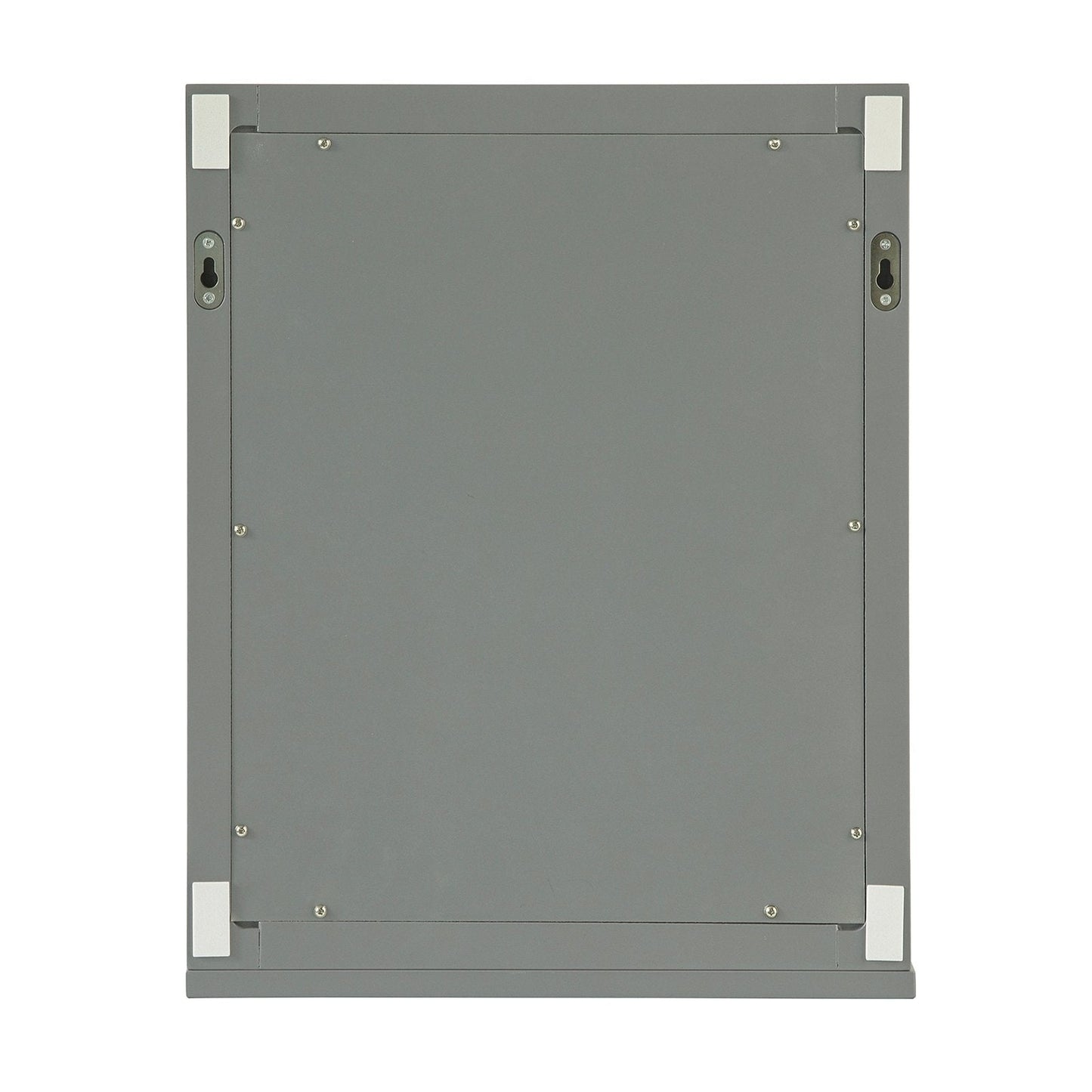 SoBuy Miroir de salle de bain avec étagère - Gris foncé - 40x50x10 cm