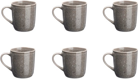 Mug STELLAR 40cl - 6 pièces - Gris béton