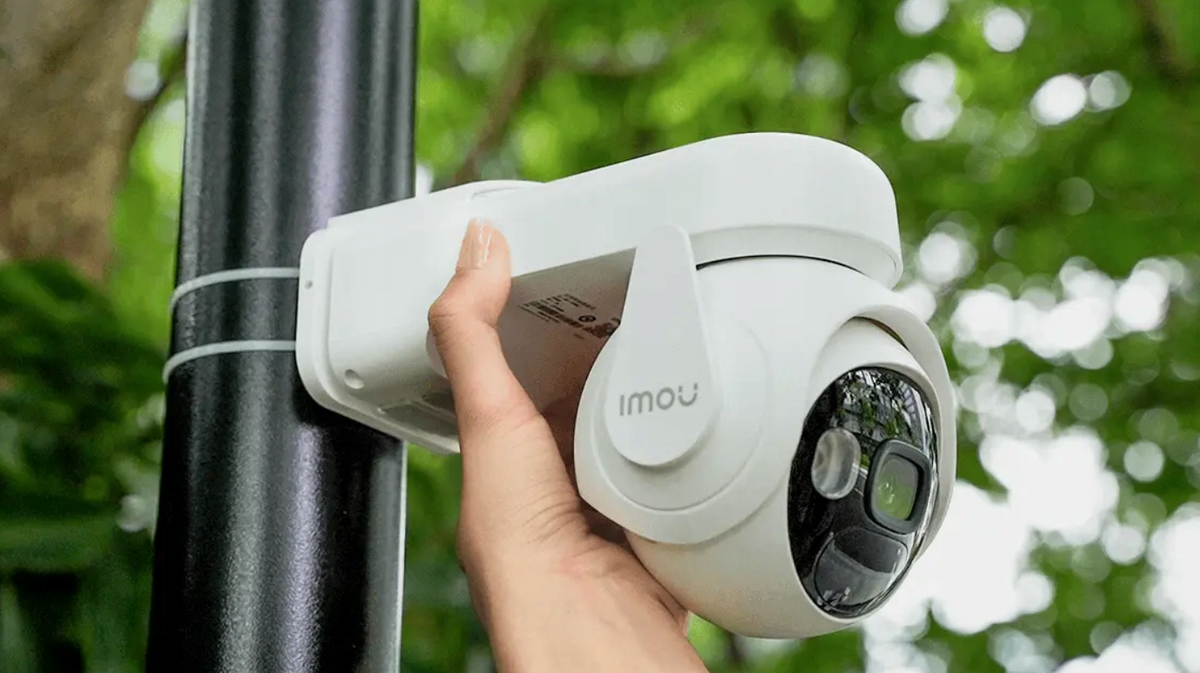 Caméra de surveillance Imou Cell PT 2C Solar 3K 5 MP – Sans fil – 360° – Vision nocturne 20 m – Blanche