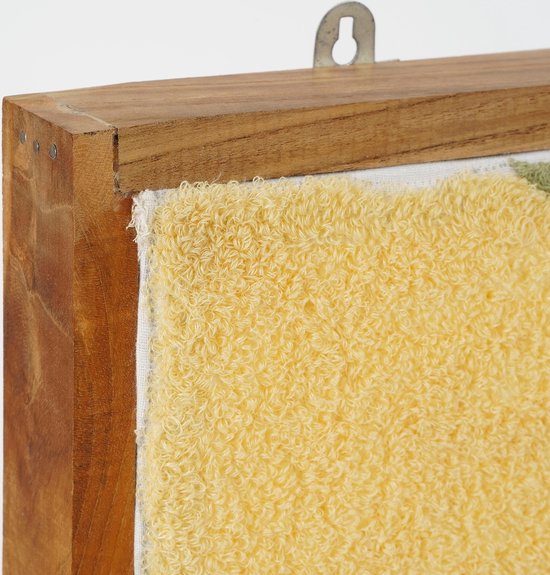 Collection In The Mood Décoration murale - L59 x B45 cm - Coton/bois FSC - Marron foncé