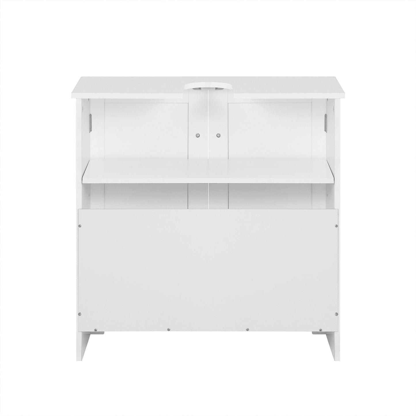 SoBuy Meuble bas pour évier - 2 portes - 60 x 60 x 29 cm - Blanc