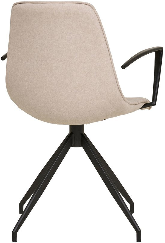 House Nordic Chaise à manger Monaco Swivel Bouclé Sand