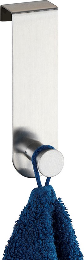 Wenko Porte-manteau pour porte à recouvrement, 1 crochet - 23249100 - Installation sans perçage, adapté aux portes à recouvrement