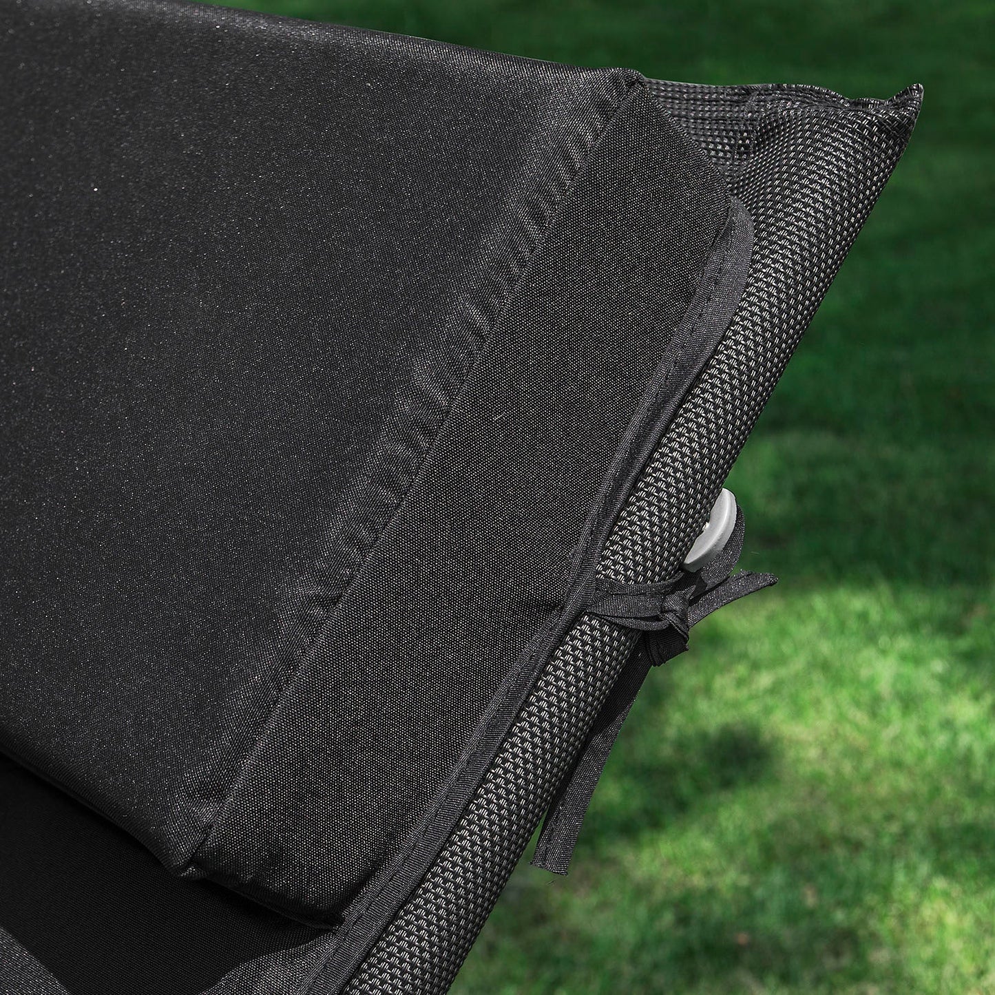 Coussin ergonomique SoBuy pour fauteuil à bascule avec appui-tête - Noir - 170 x 50 x 5 cm