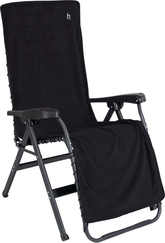 Bo-Camp - Housse de chaise L - Universelle - Tissu éponge - Anthracite