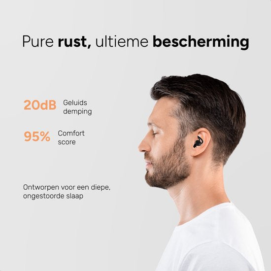 Bouchons d'oreilles - Boîte de rangement incluse - Bouchons d'oreilles pour le sommeil - Bouchons d'oreilles pour le festival - Boucles d'oreilles pour le sommeil - Bouchons d'oreilles en silicone - Protection auditive - Noir - Alyze
