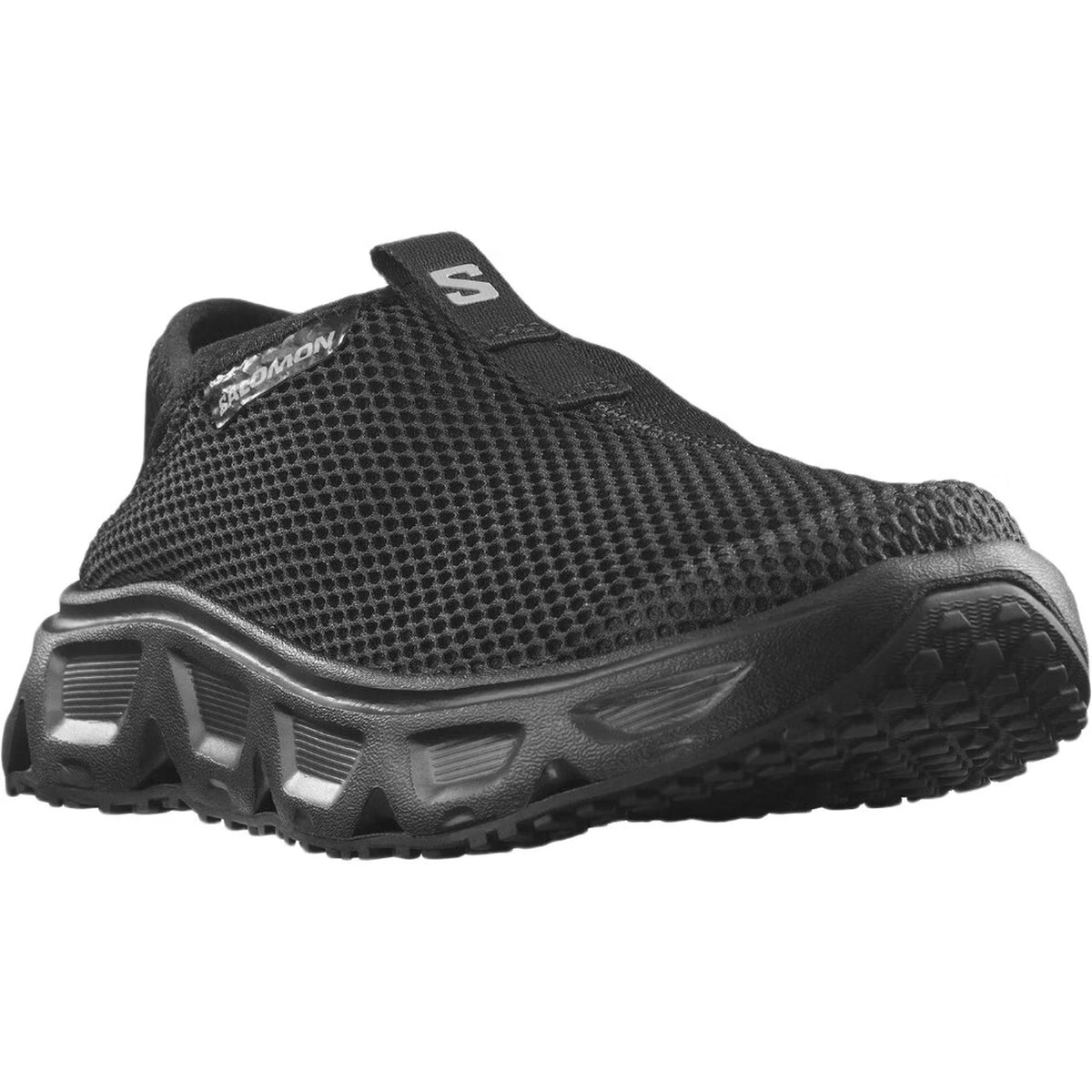 Salomon Reelax Moc 6.0 Chaussures de récupération pour femmes - Noir - Modèle sans lacets avec talon rabattable - Maille respirante - taille 37 1/3