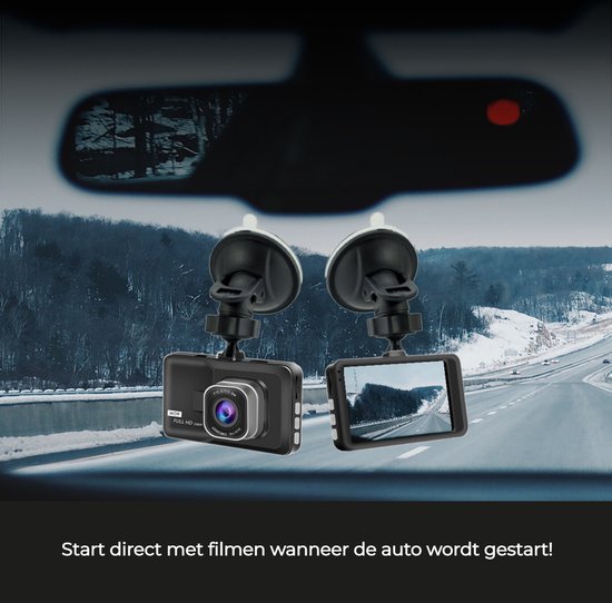 Denver Dashcam - Dashcam pour voiture - FULL HD - G-Sensor - Loop Recording - Night Vision - CCT1610