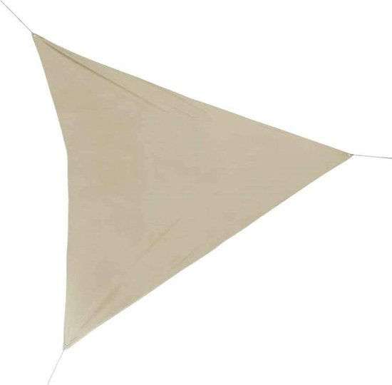Toile d'ombrage Ambiance, forme triangulaire, 360 x 360 x 360 cm, couleur sable