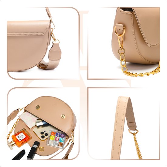 Aramae® - Sac à main pour dames - Pochette pour dames - Sac pour le corps - Pochettes - Sac à bandoulière - Sac de soirée - Kaki