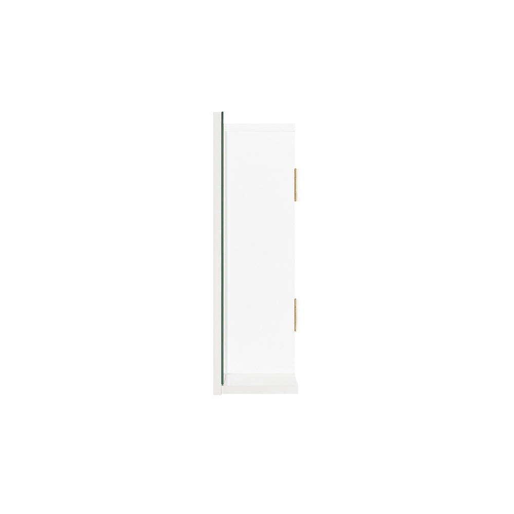 SoBuy Armoire de toilette - Armoire haute - 1 porte - 60 x D12 x H40 cm - Blanc