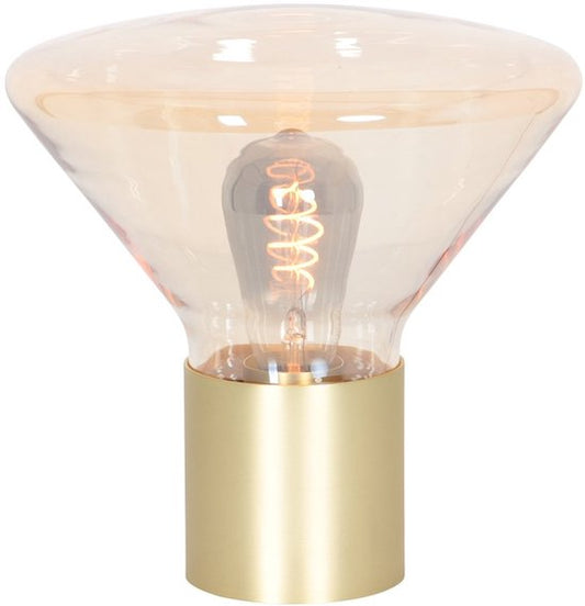 Lampe de table Ambiance 3401ME - Laiton contemporain et verre ambré - Steinhauer - Usage intérieur