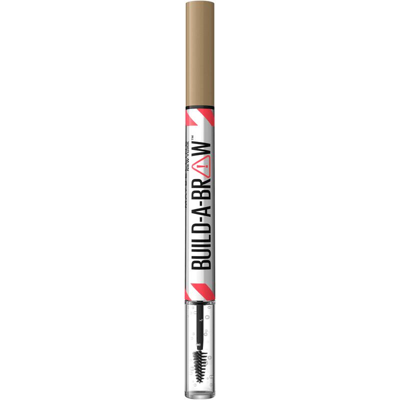 Maybelline Build-a-Brow Stylo à sourcils et gel fixateur 2-en-1 - 250 Blonde - Waterproof - Jusqu'à 24 heures