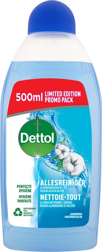 Nettoyant multi-usages Dettol Power & Fresh - Parfum de coton - 500 ml