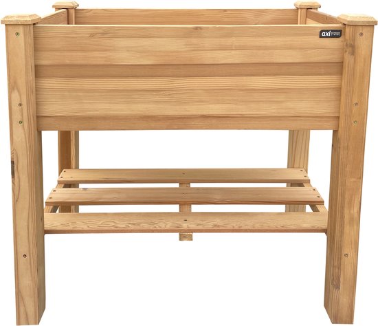 Jardinière surélevée AXI Ari – Jardinières d'extérieur – Rectangulaire – Bois de pruche – 100 % bois FSC – 86,5 x 46 x 85 cm – Potager surélevé – Jardinière pour jardin et balcon